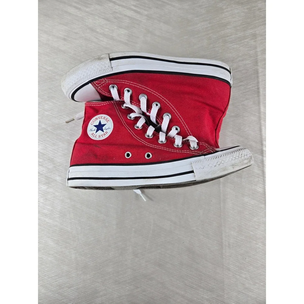 Converse Chuck Taylor All Star High Top Red Canvas Sneakers  Mens 4 Womens 6